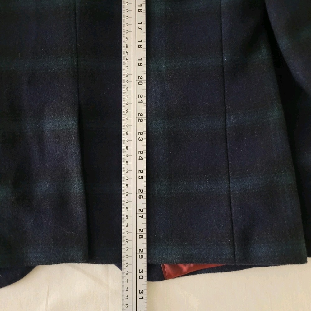 Scotch & Soda Mens Navy Green Plaid Wool Blend Blazer Jacket Size L 50 Tartan - Picture 13 of 13